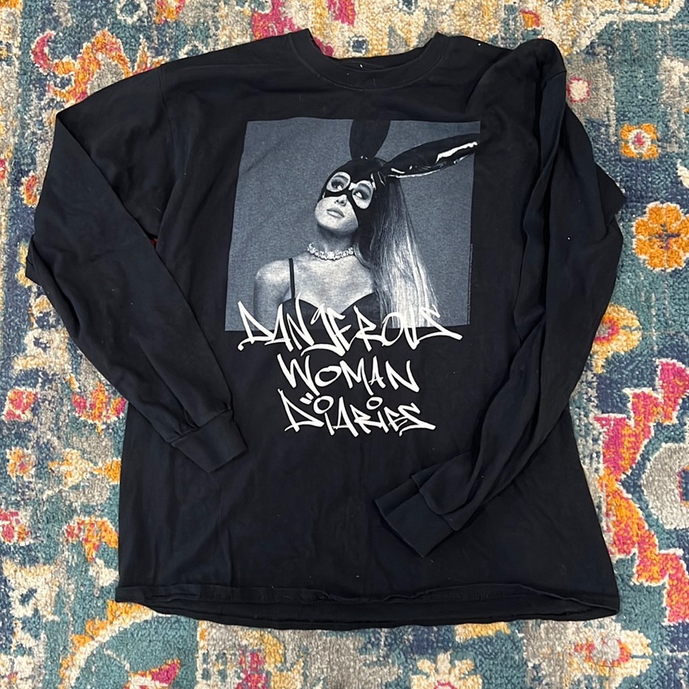 Ariana Grande dangerous woman diaries long sleeve merchandise tshirt